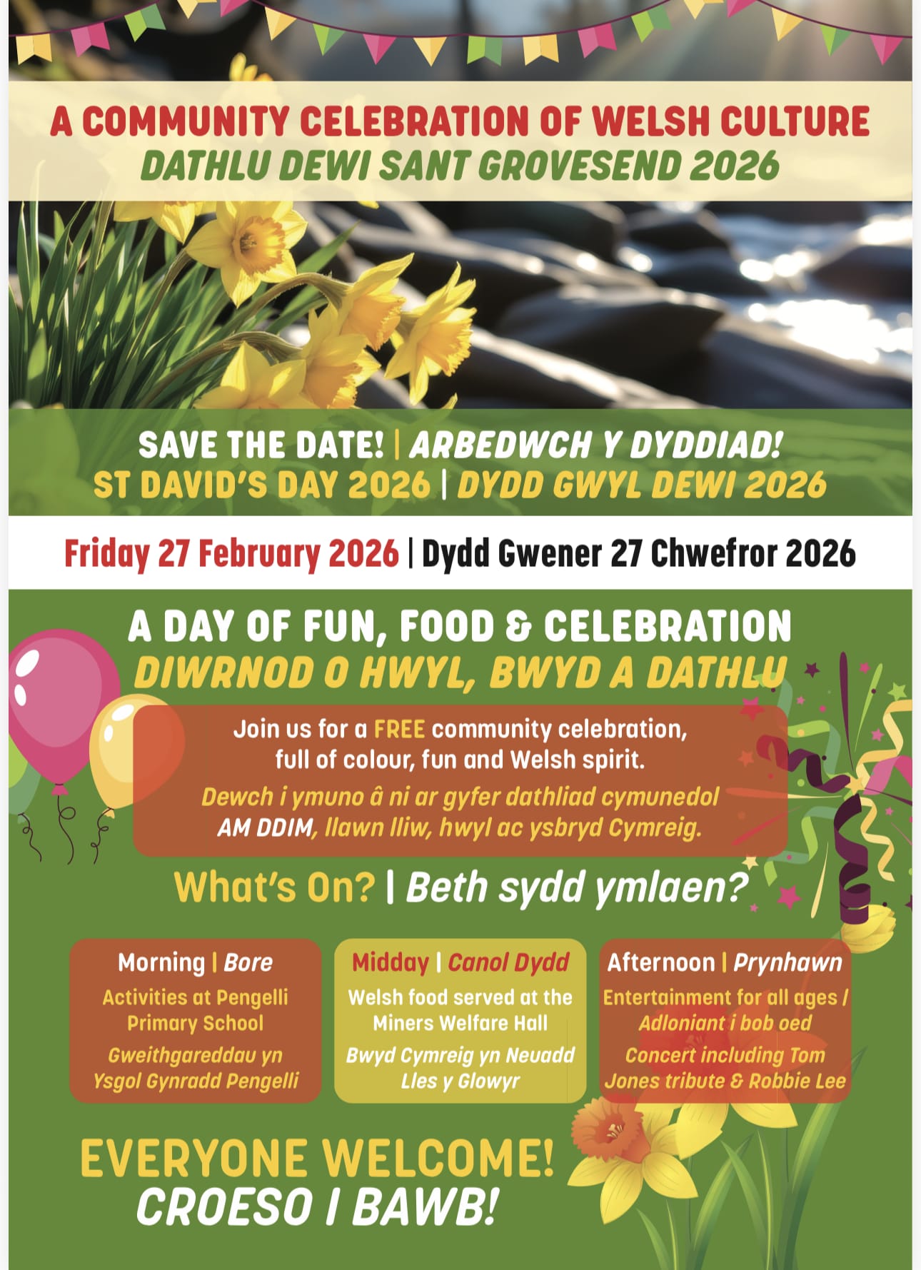 Dathlu Dewi Sant Grovesend 2026 – A Community Celebration of Welsh Culture